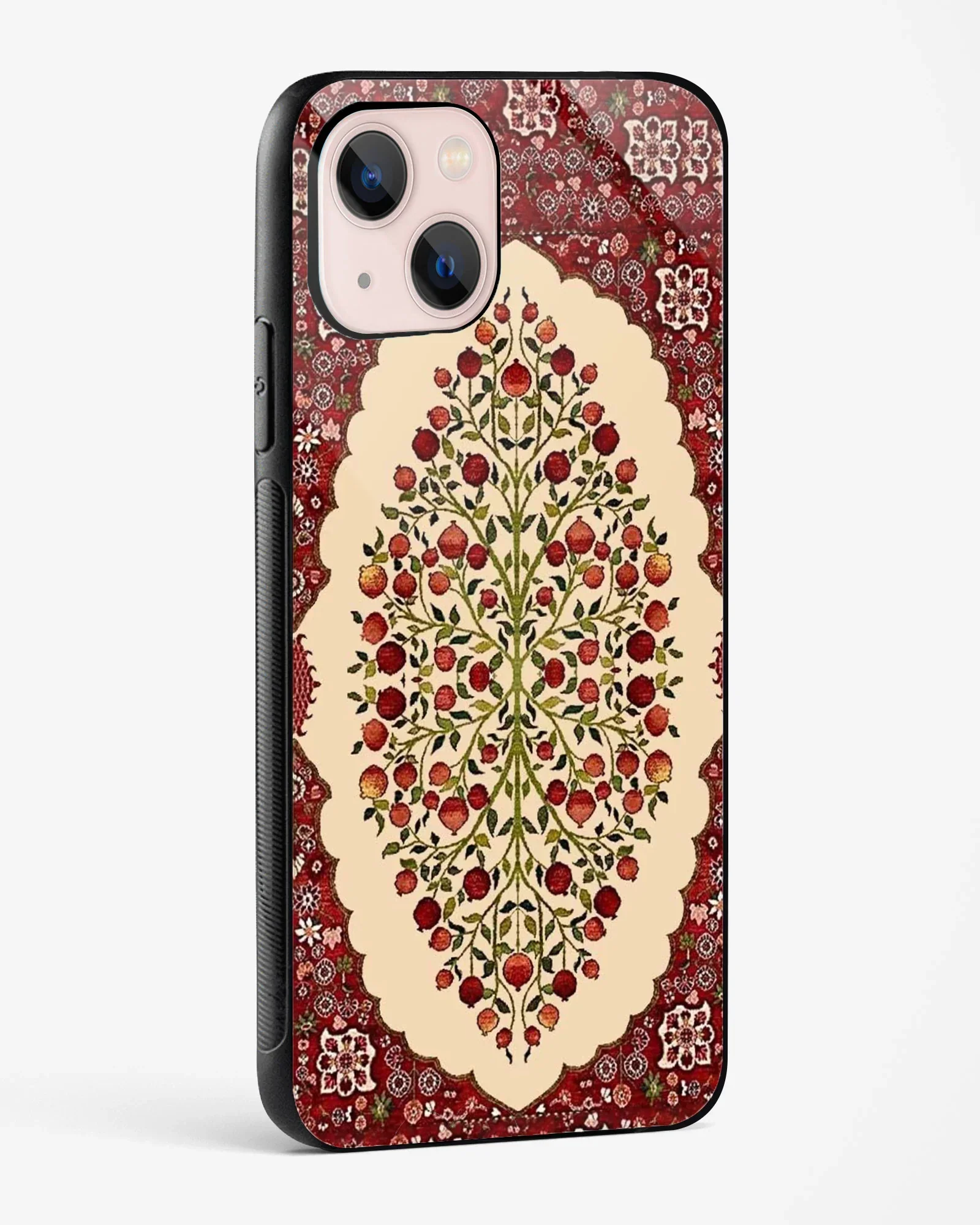 Red Orchard Mandala Phone Cover - Image 6