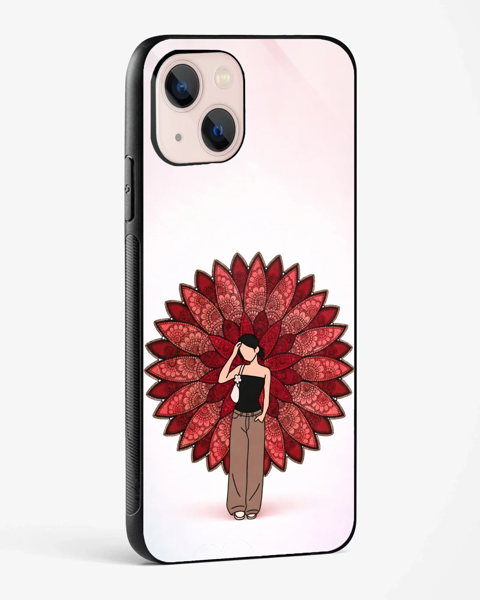 Red Vine Mandala Phone Cover - Image 6