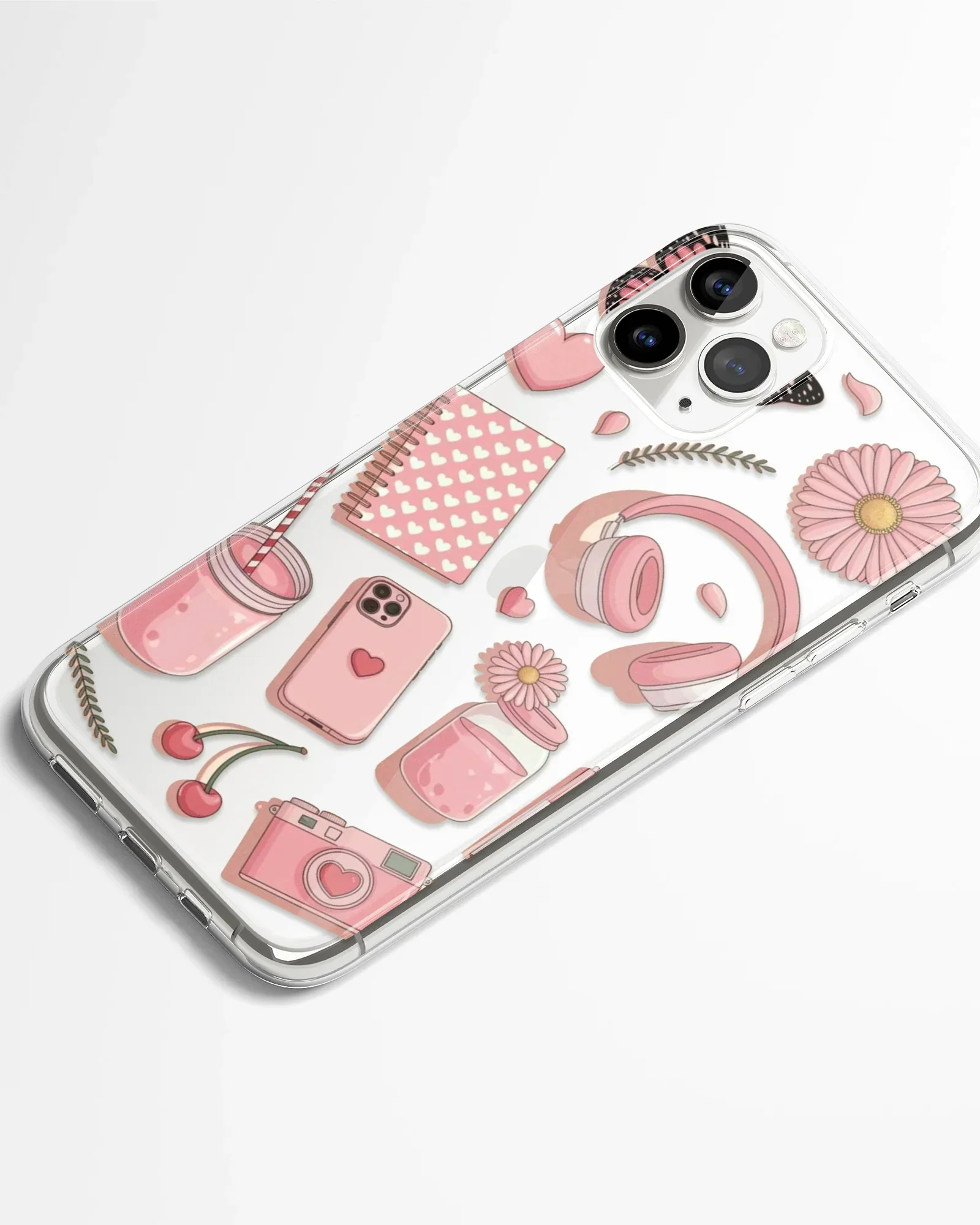 Rosy Girlycore Transparent Phone Cover - Image 2