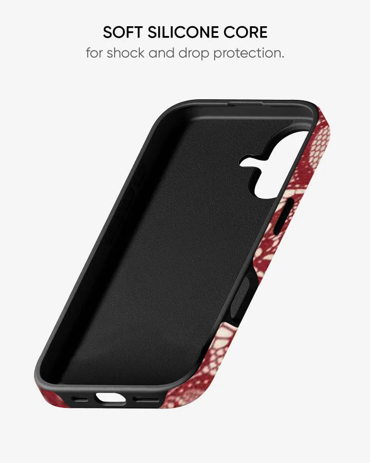 Ruby Lace Glossy Armour Shell Phone Cover - Image 3