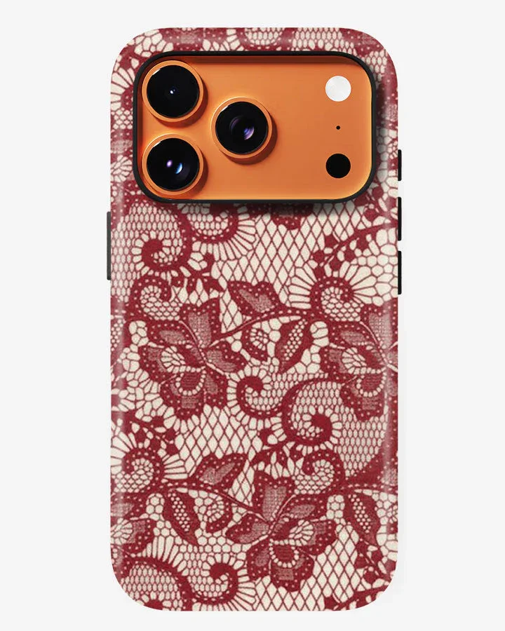 Ruby Lace Glossy Armour Shell Phone Cover - Image 6