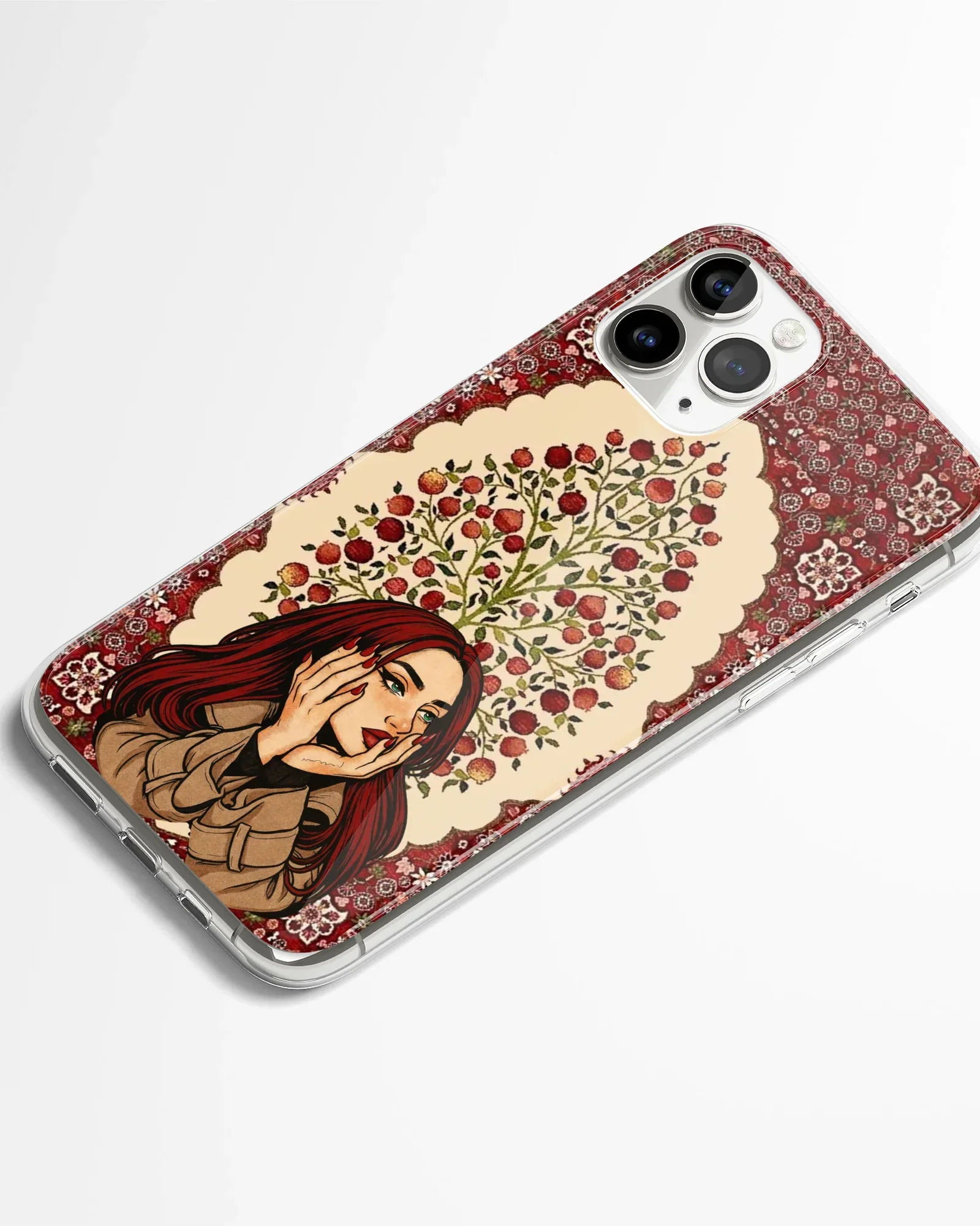 Ruby Reverie Mandala Phone Cover - Image 2
