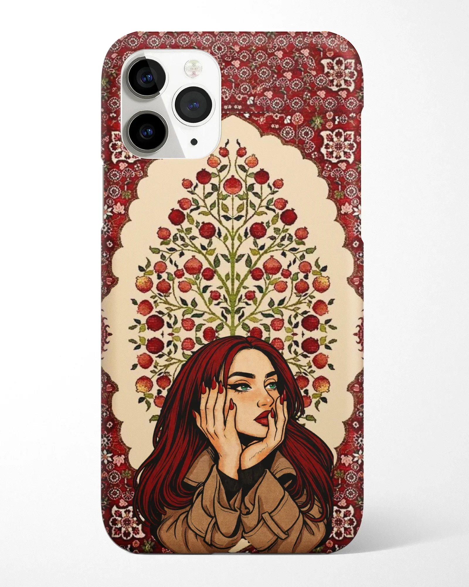 Ruby Reverie Mandala Phone Cover - Image 3