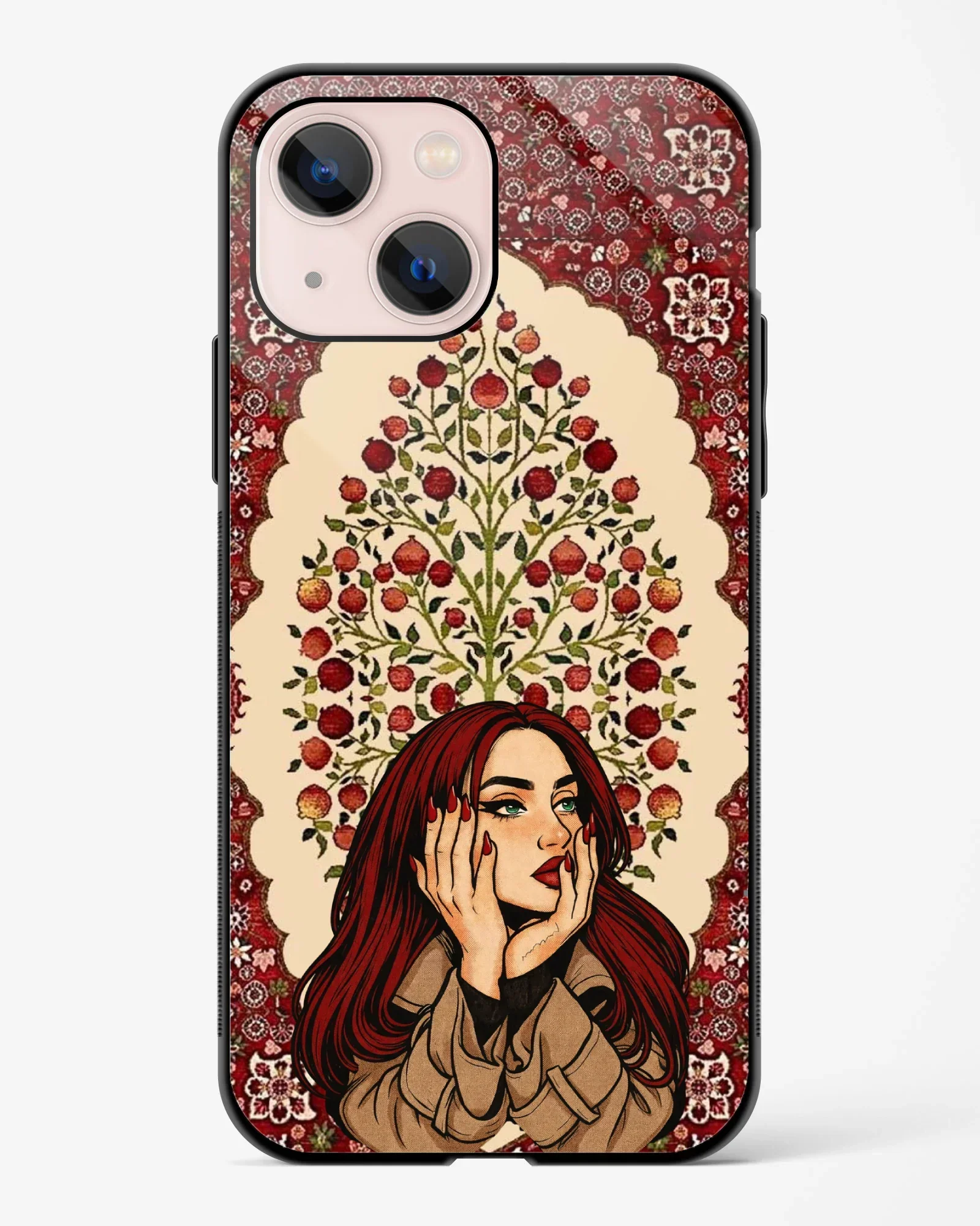Ruby Reverie Mandala Phone Cover - Image 5