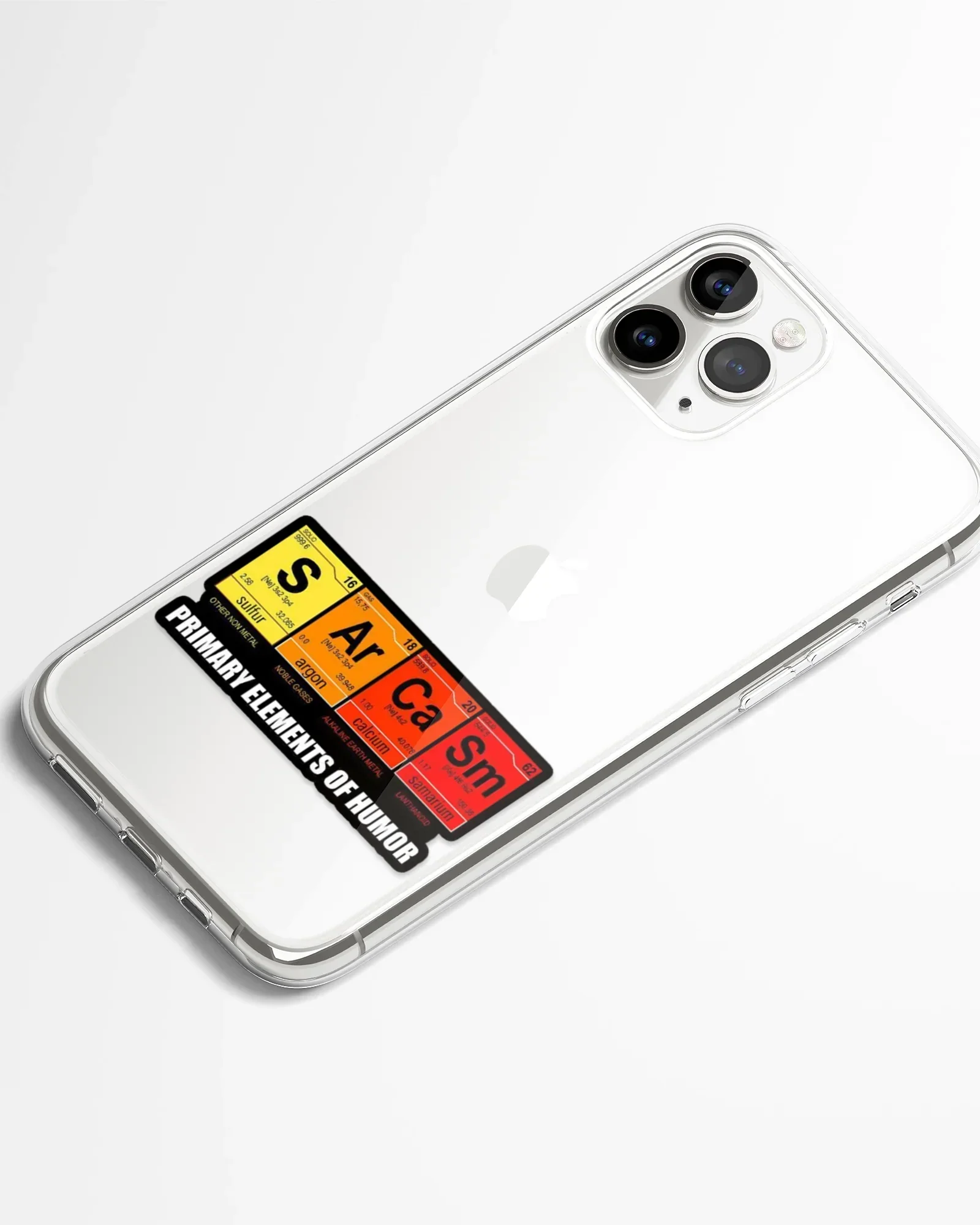Sarcasm Elements Meme Transparent Phone Cover - Image 2