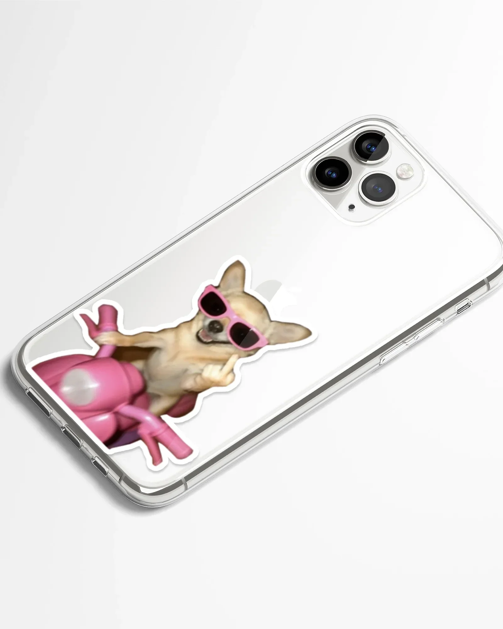 Savage Pup Ride Meme Transparent Phone Cover - Image 2