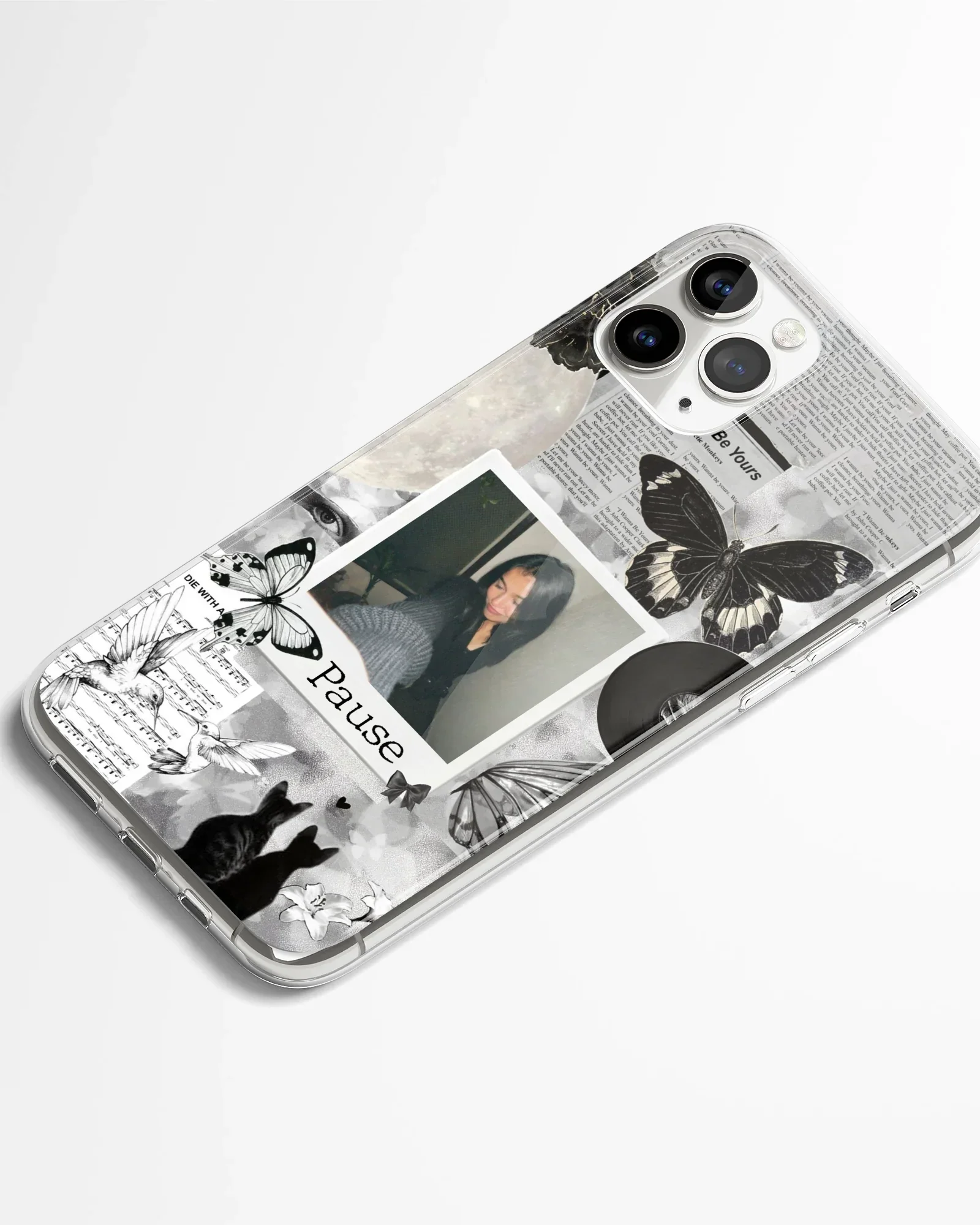 Shadow Butterfly Polaroid Phone Cover - Image 2