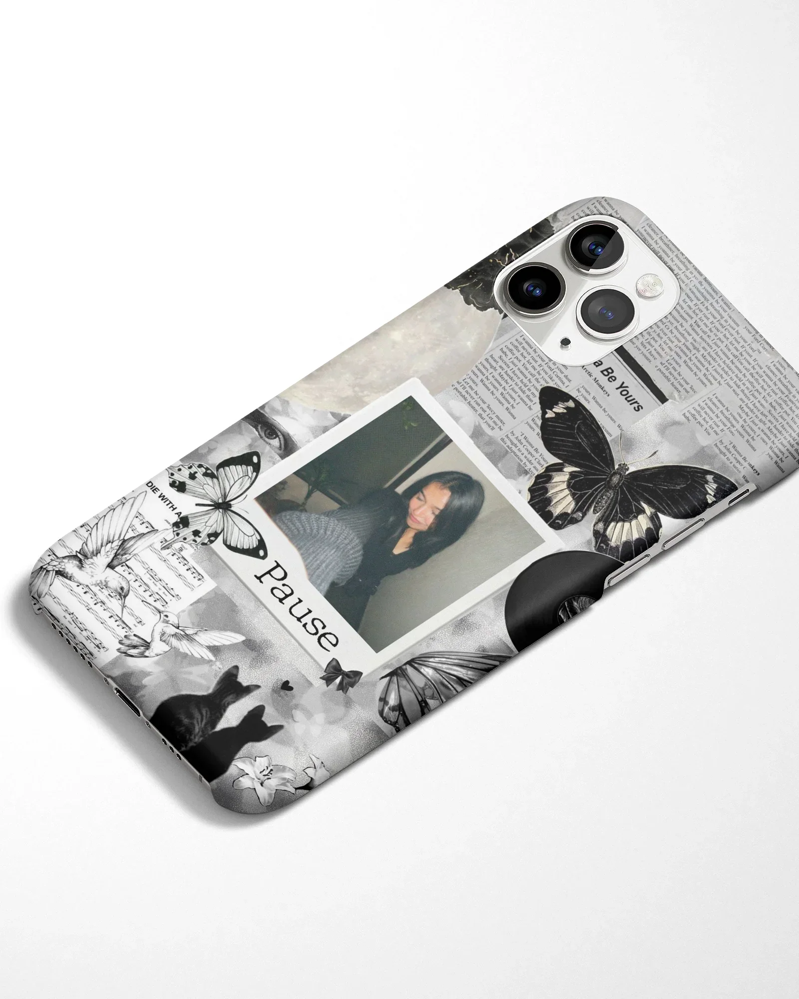 Shadow Butterfly Polaroid Phone Cover - Image 4