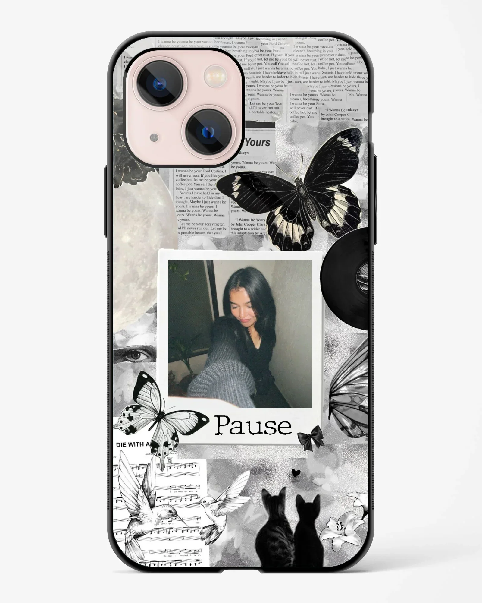 Shadow Butterfly Polaroid Phone Cover - Image 5
