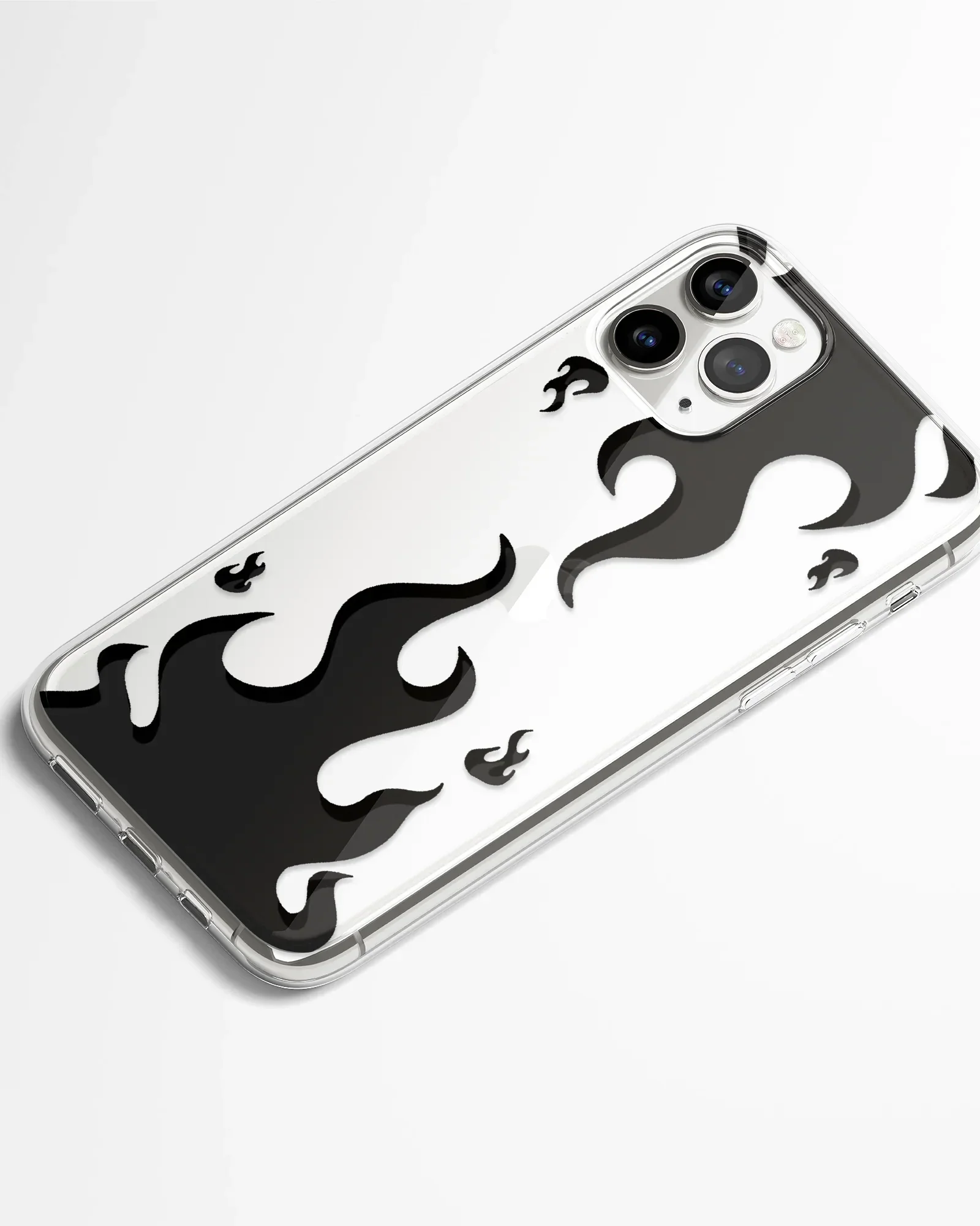Shadow Flame Transparent Silicone Phone Cover - Image 2