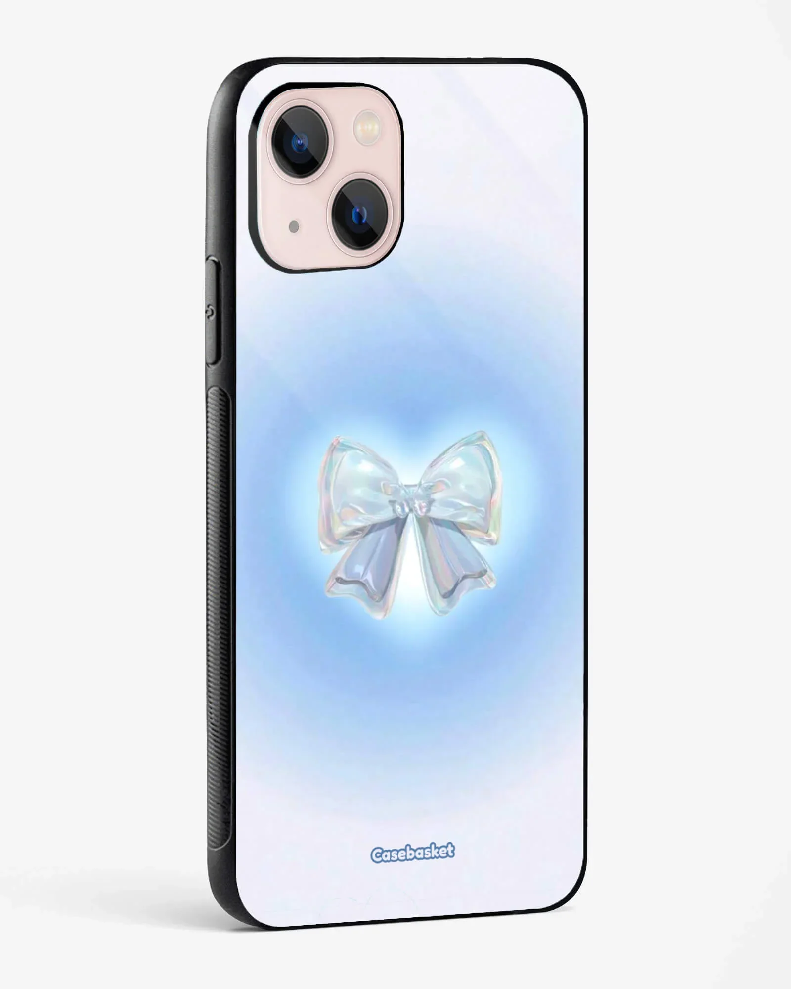 Shimmer Glass Bow Glossy Phone Cover - Image 2