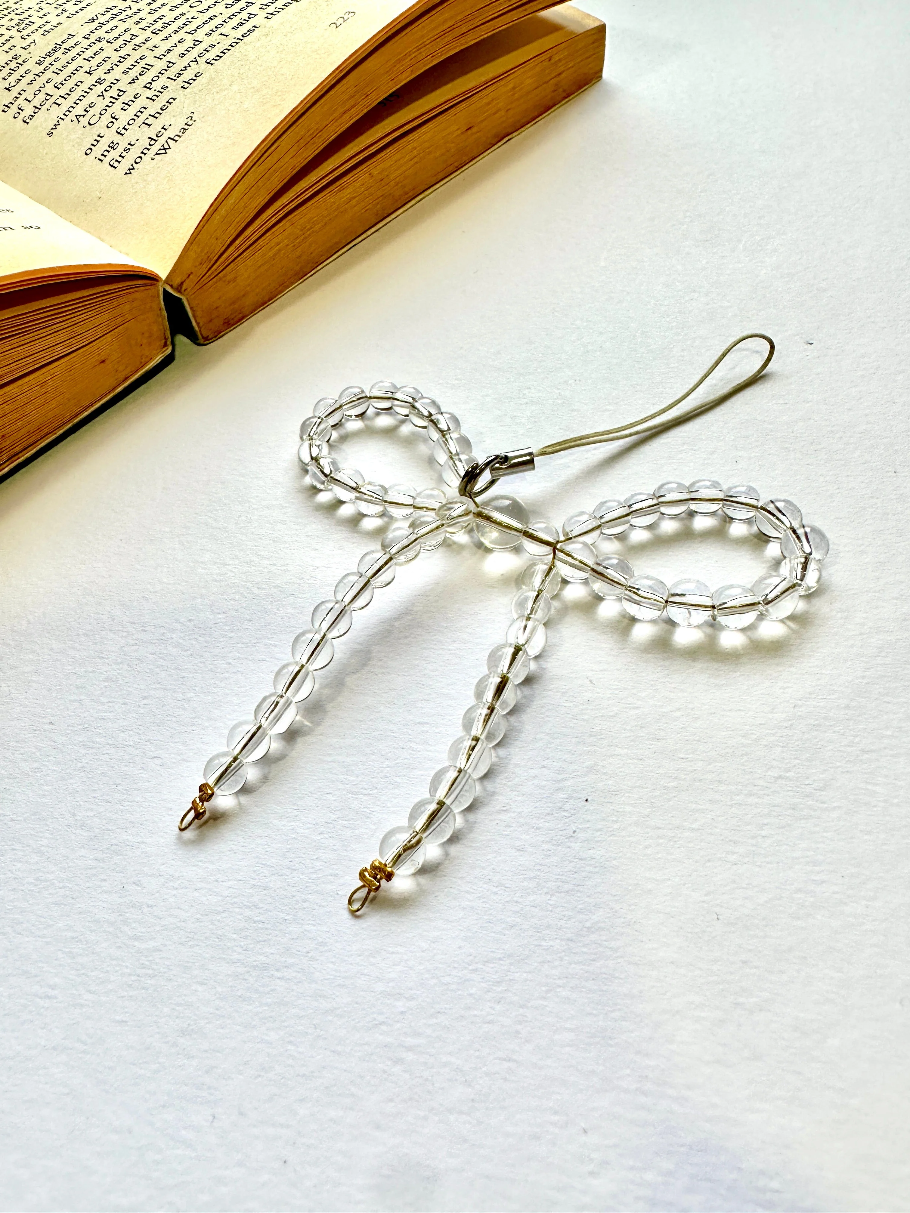 Snowglass Bow Phone Chain Charm - Image 2