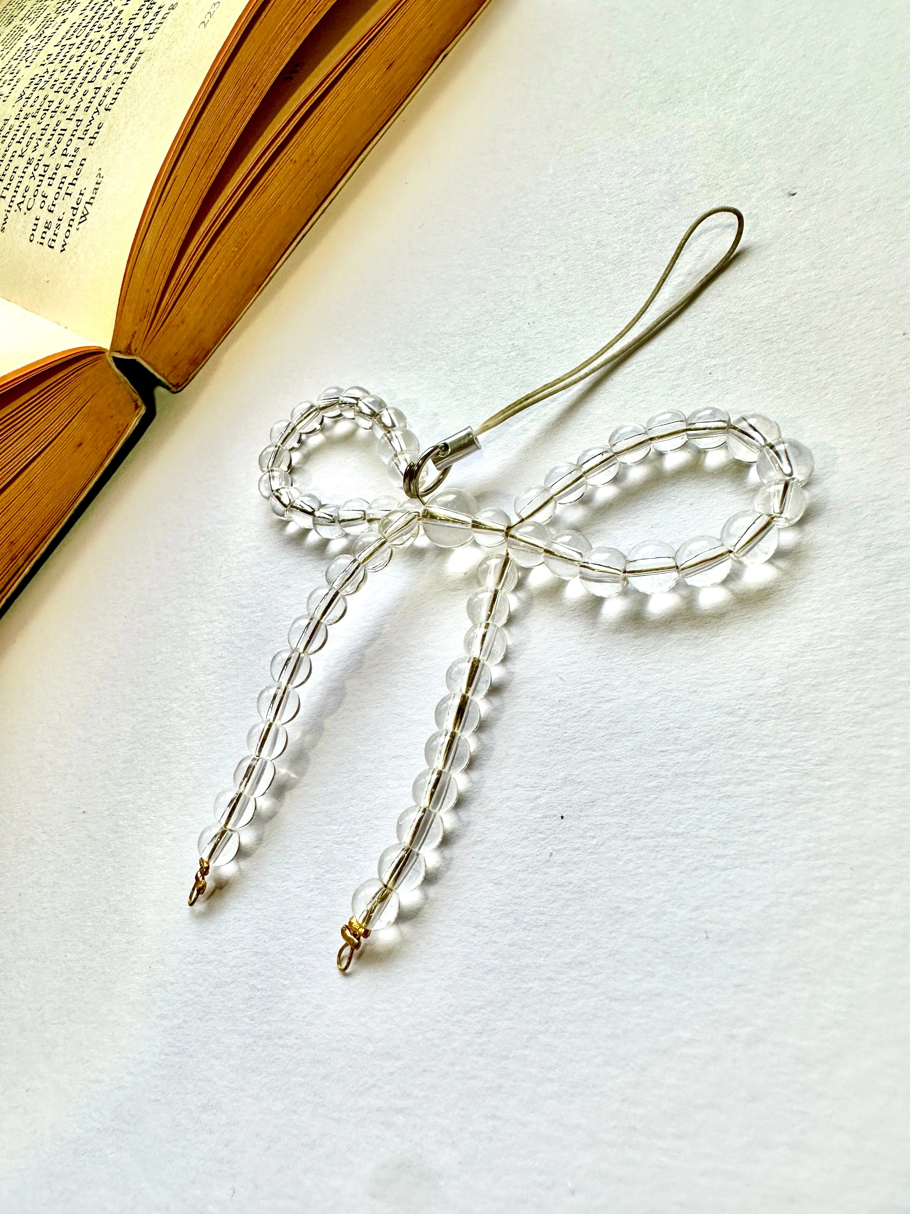 Snowglass Bow Phone Chain Charm - Image 3