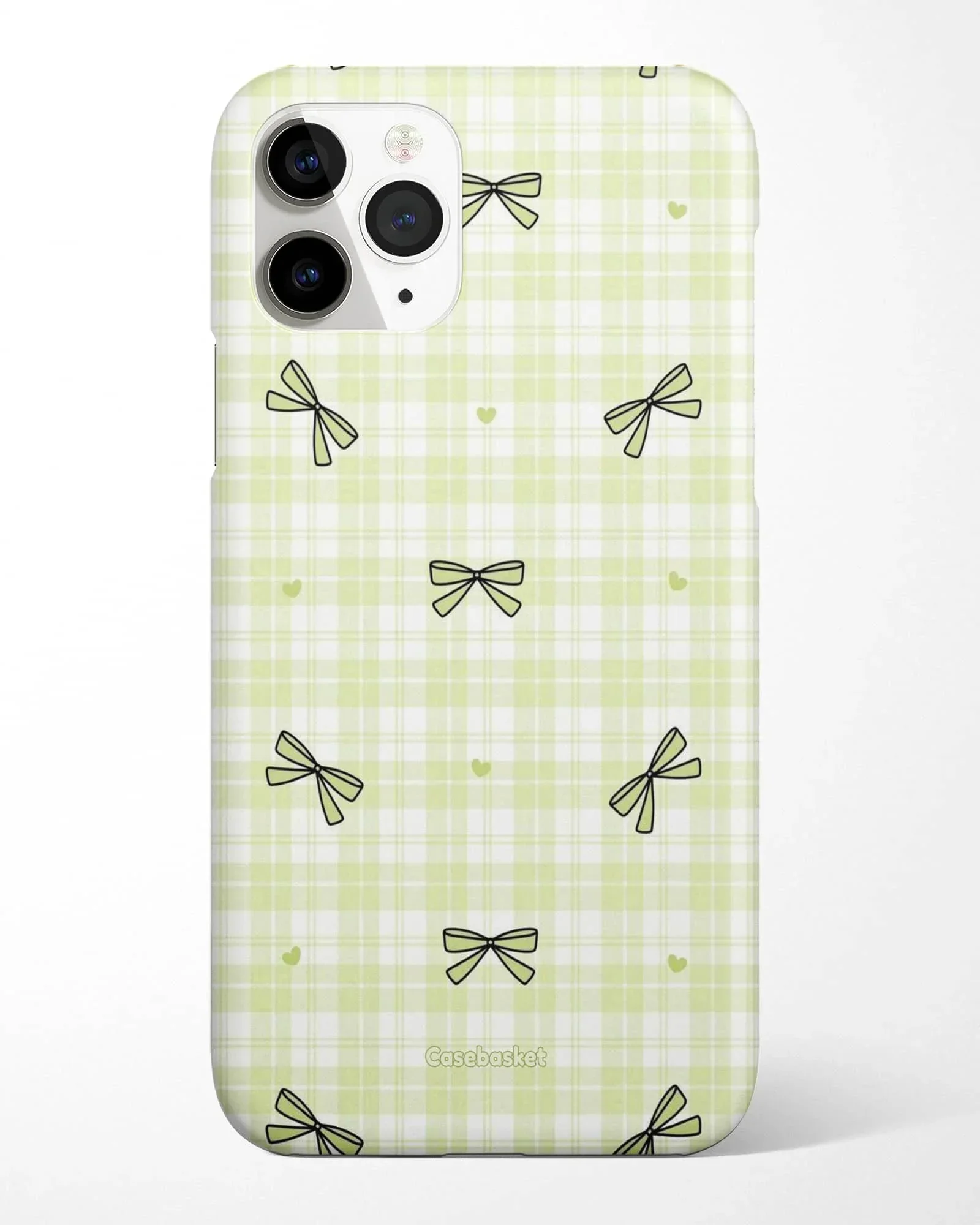 Softcore Mint Bow Check Phone Cover - Image 3