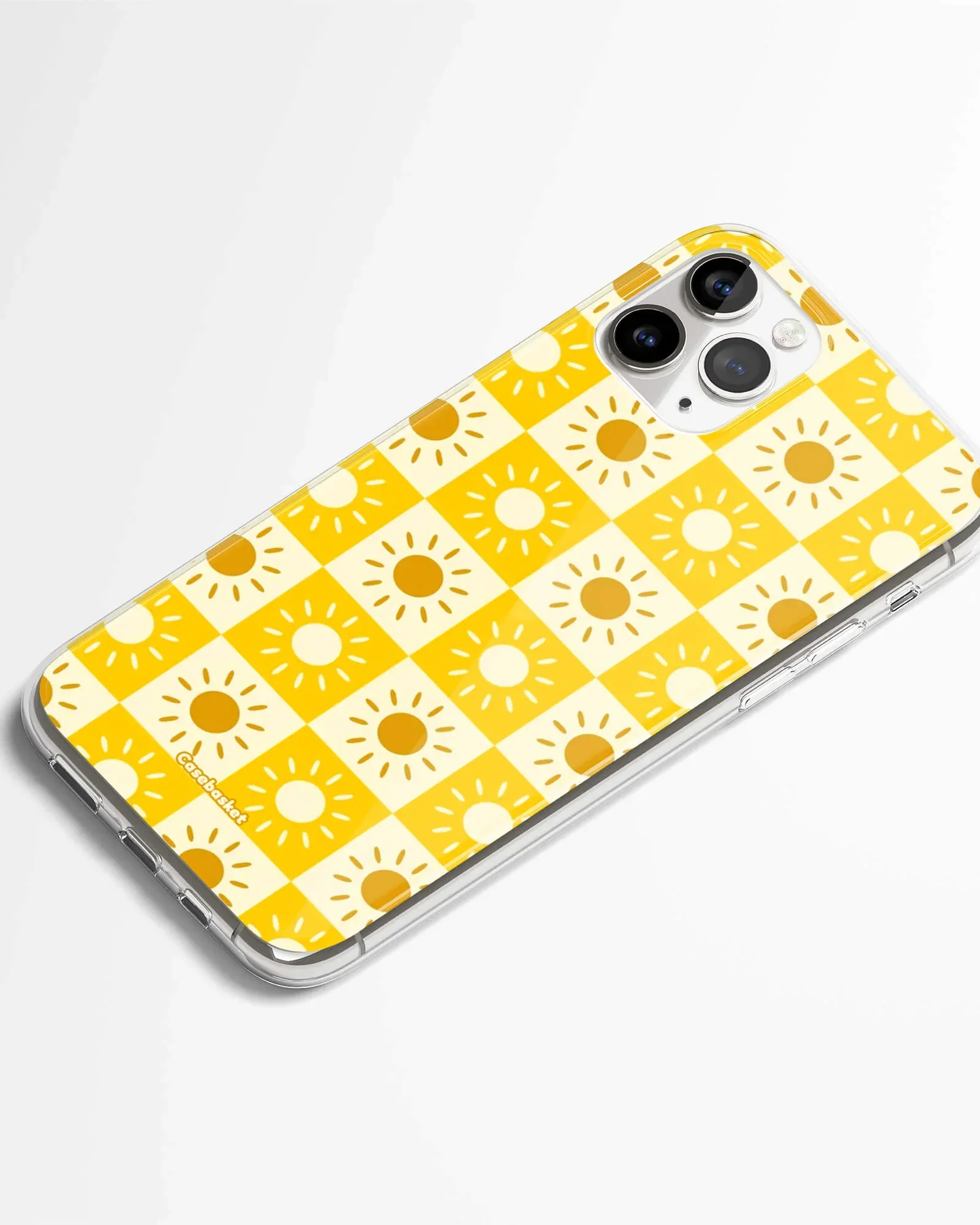 Sunny Vibes Checkerboard Phone Cover - Image 2