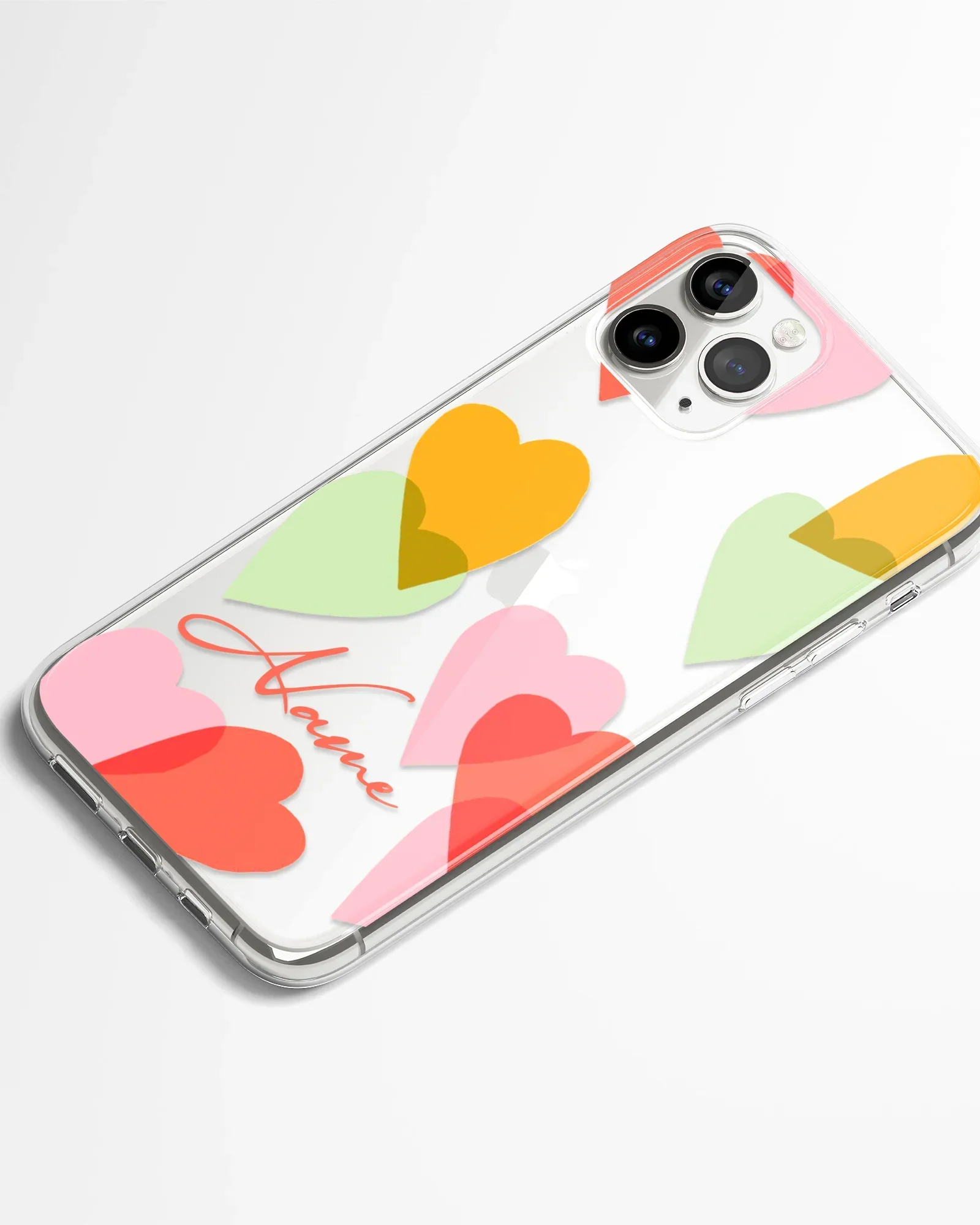 Sweet Affection Transparent Silicone Phone Cover - Image 2