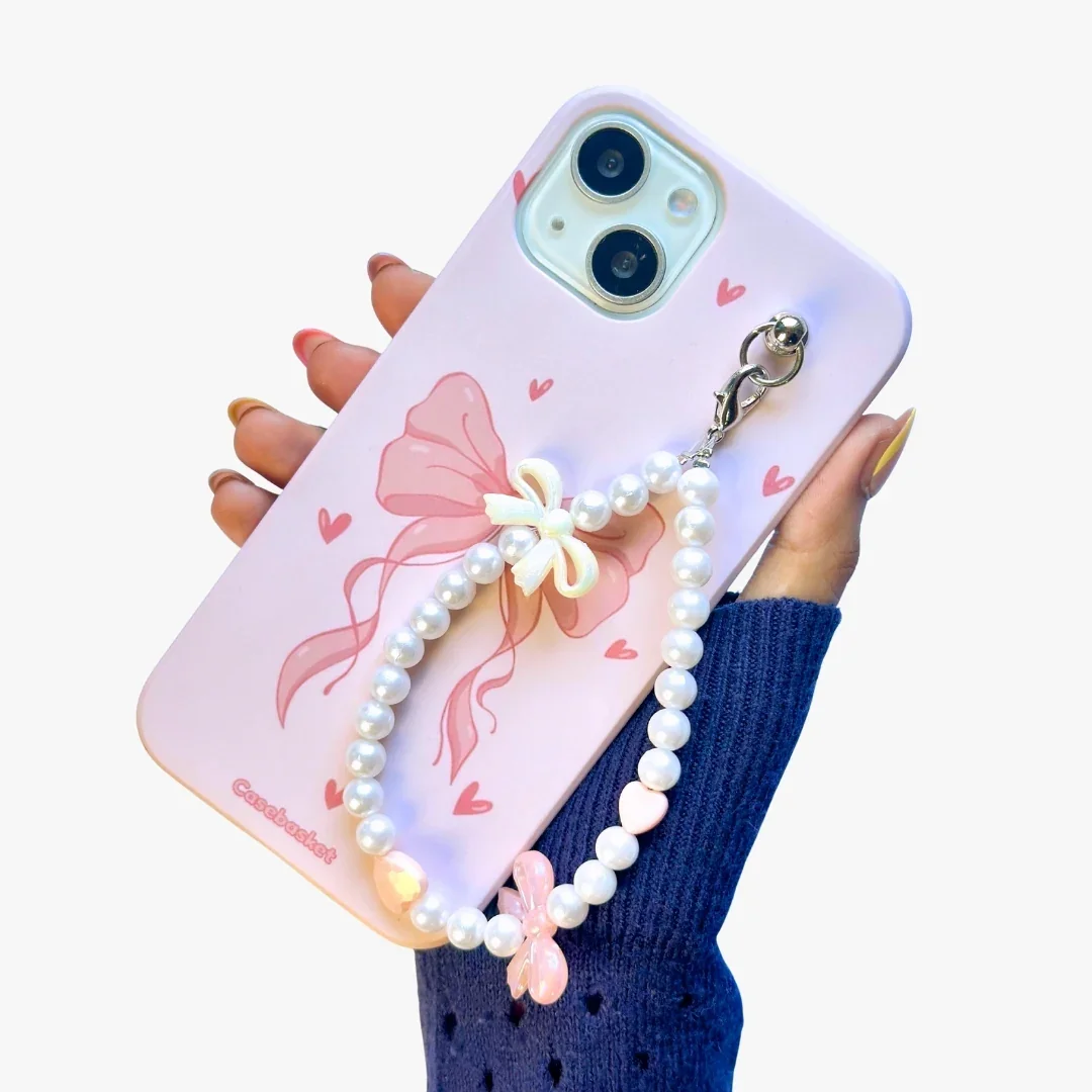 Sweetheart Snowberry Bow Fall Chain Phone Cover - Image 2