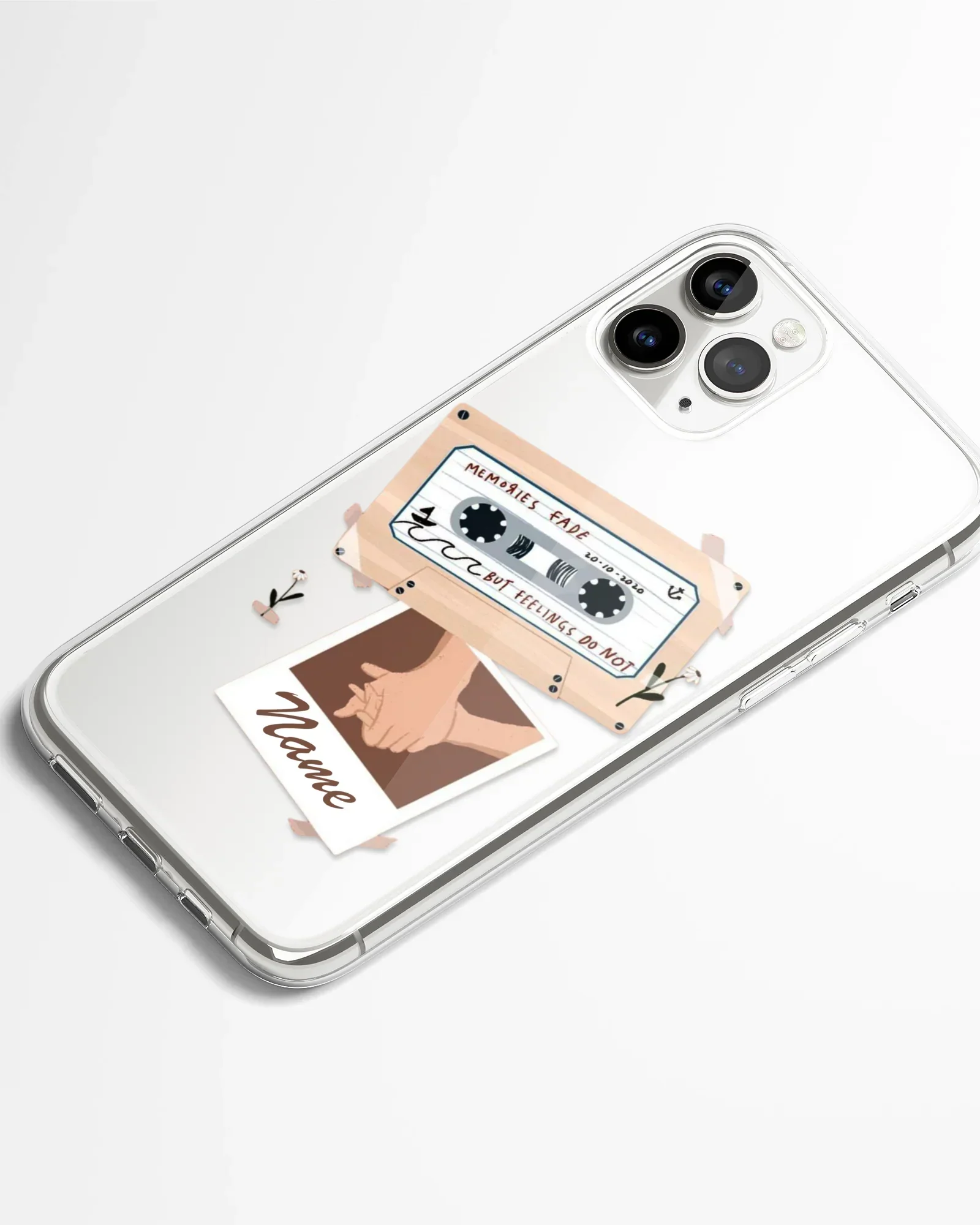 Tape of Feelings Transparent Silicone Phone Cover - Image 2