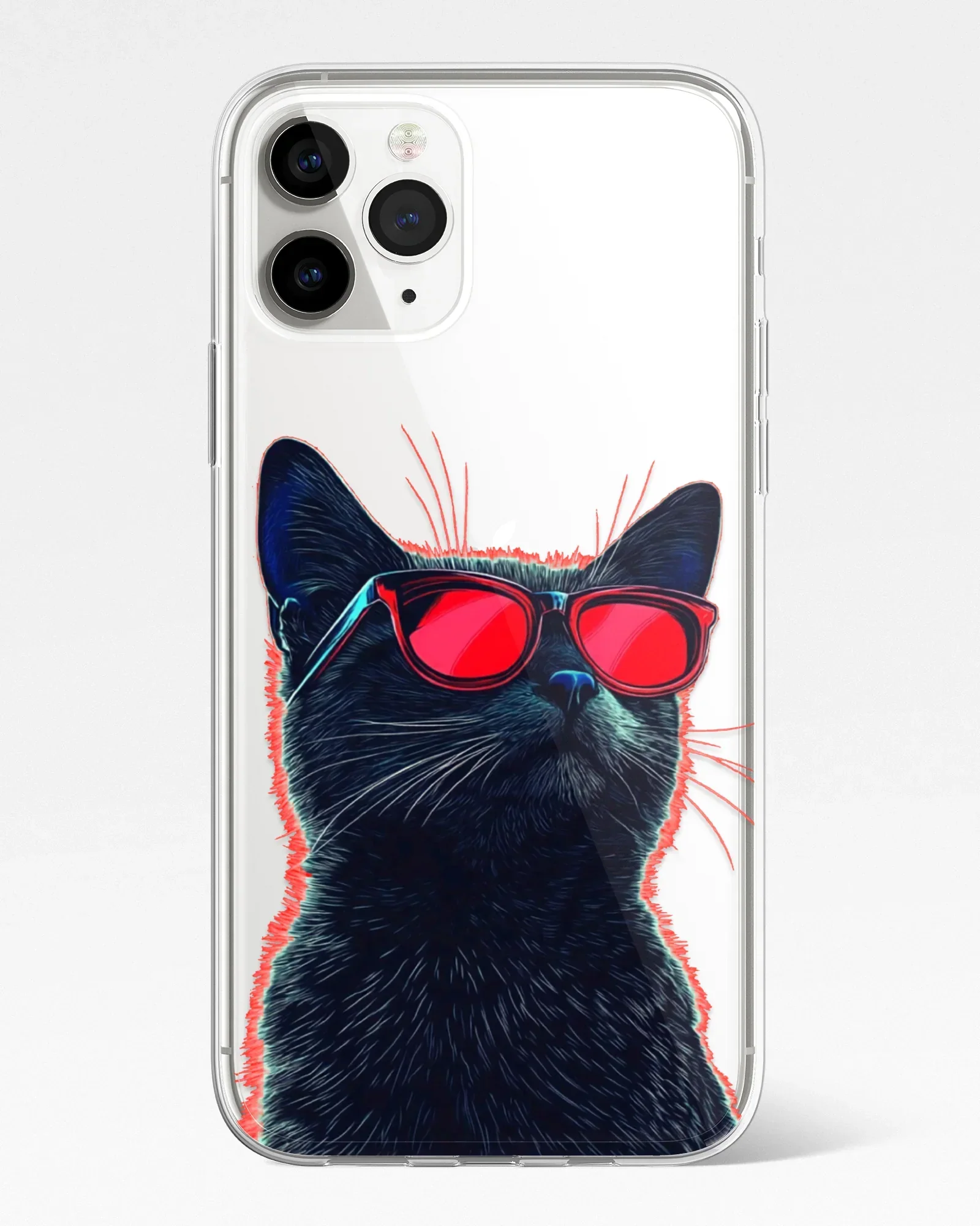 Too Cool Cat Transparent Phone Cover