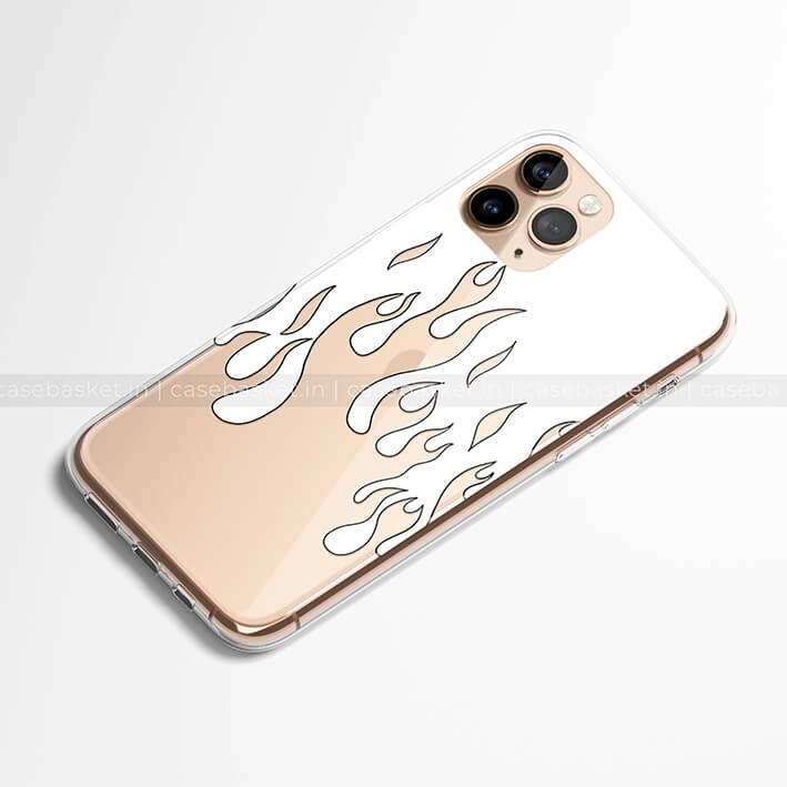 Transparent Flame Silicone Phone Cover - Image 3