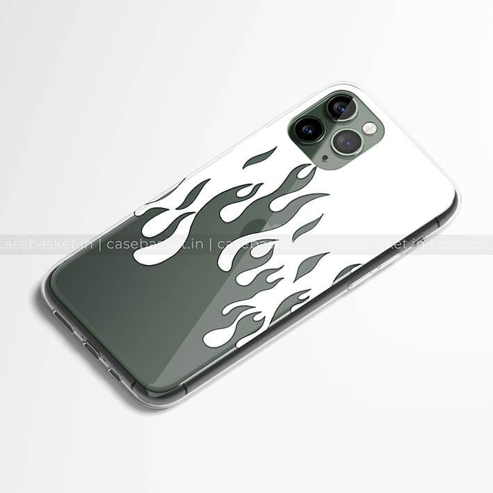 Transparent Flame Silicone Phone Cover - Image 4