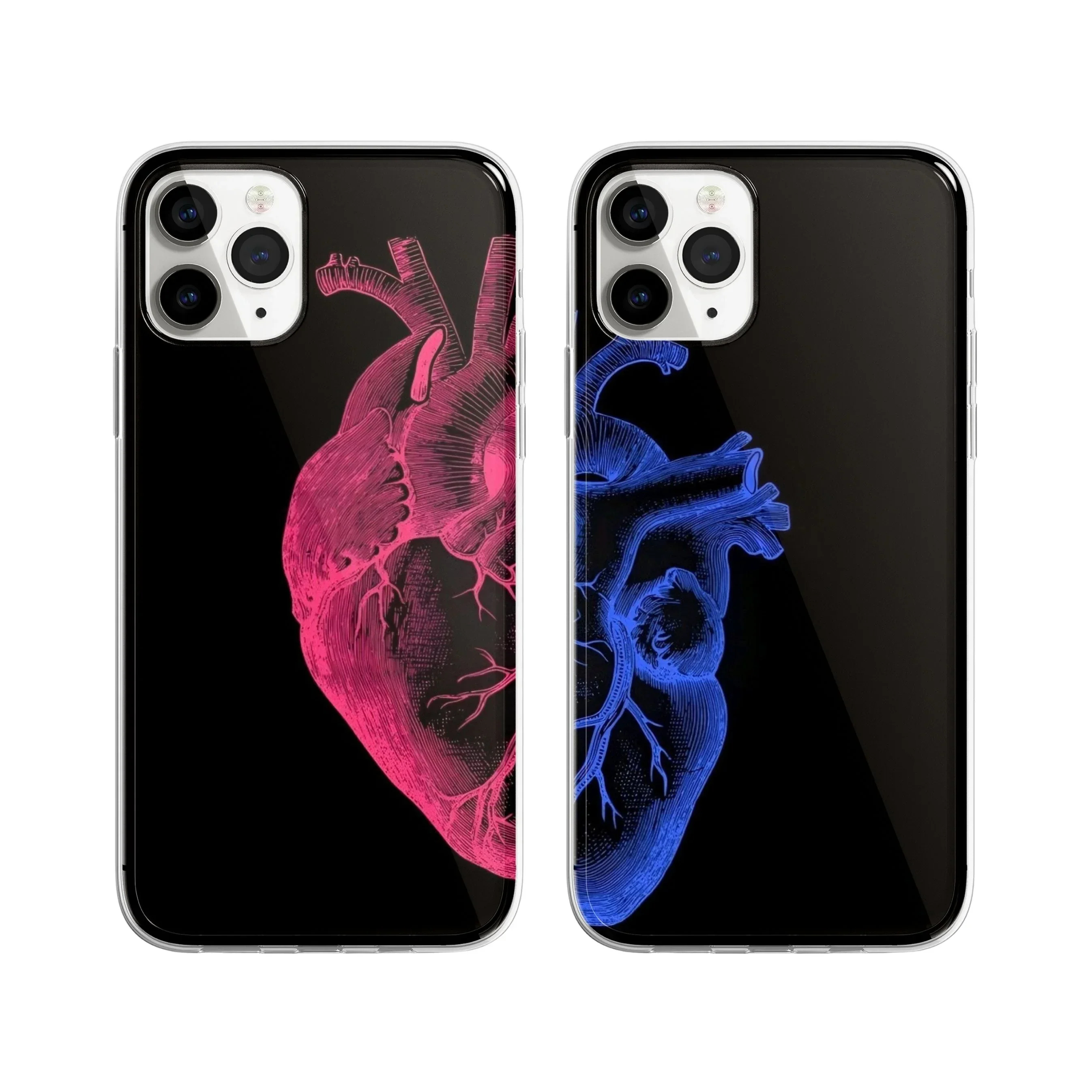 Two Halves, One Beat Couple Phone Cover - Image 2