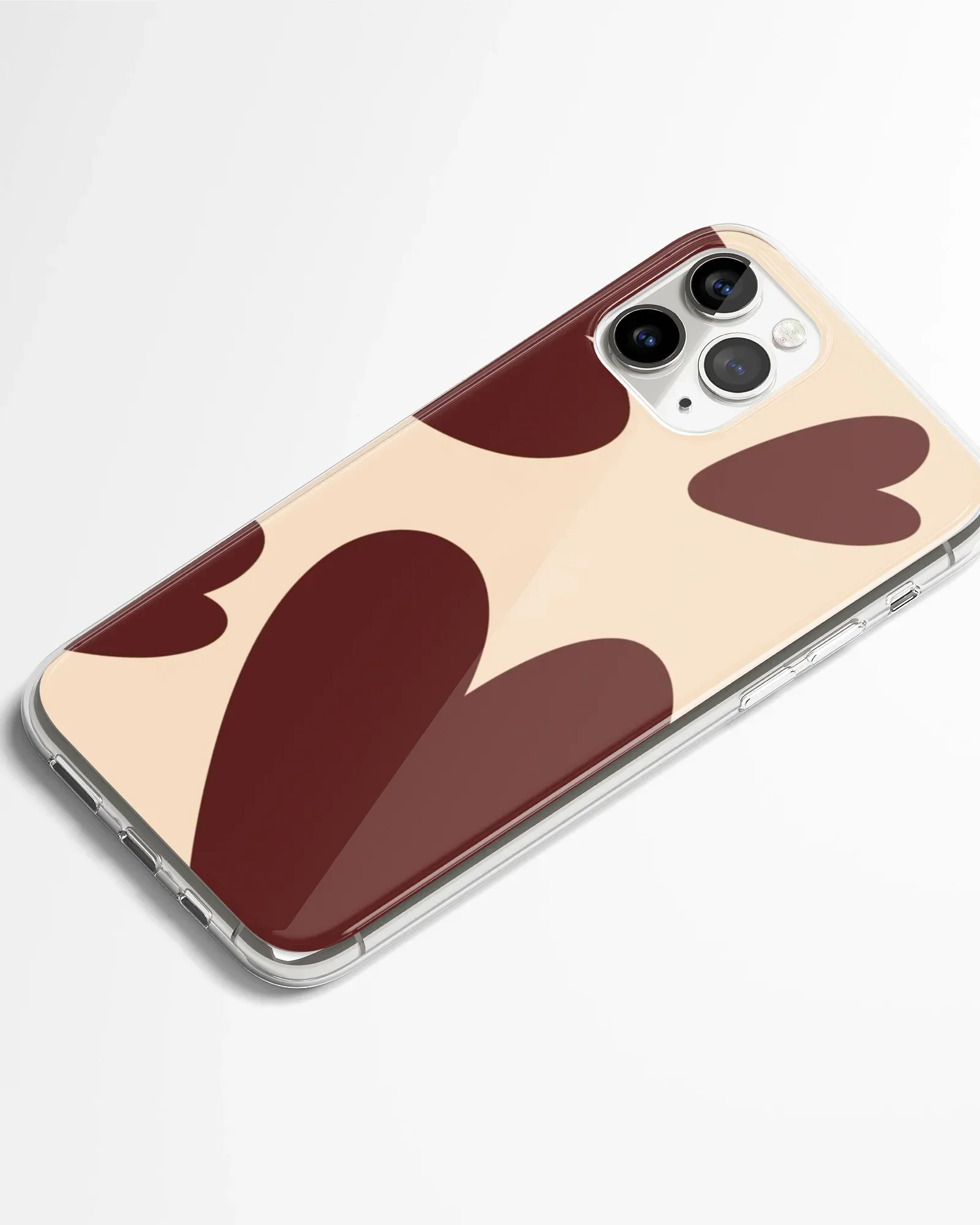 Velvet Cocoa Heart Phone Cover - Image 2