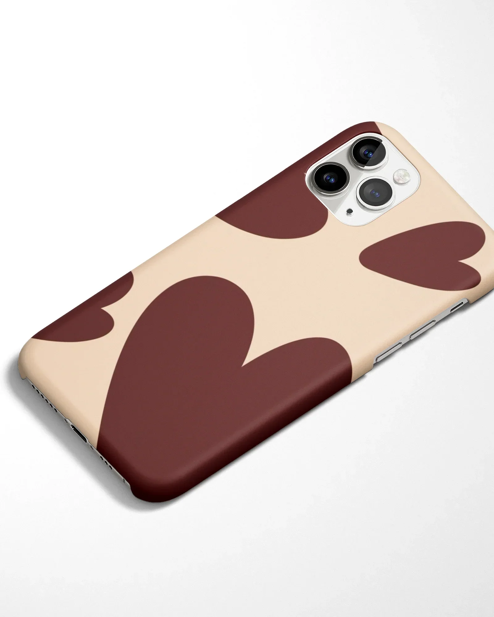 Velvet Cocoa Heart Phone Cover - Image 4