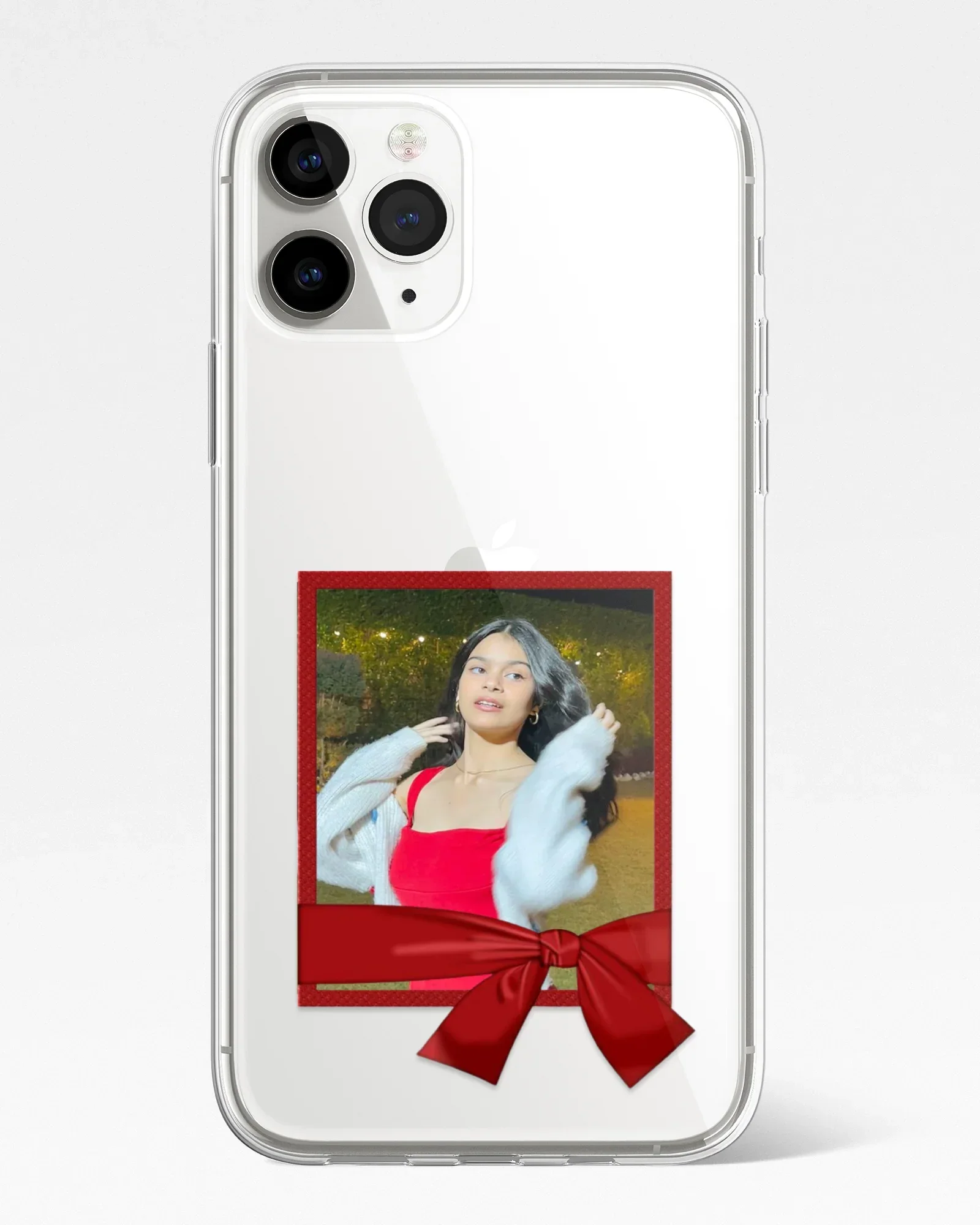 Vine Ribbon Polaroid Frame Transparent Silicone Cover
