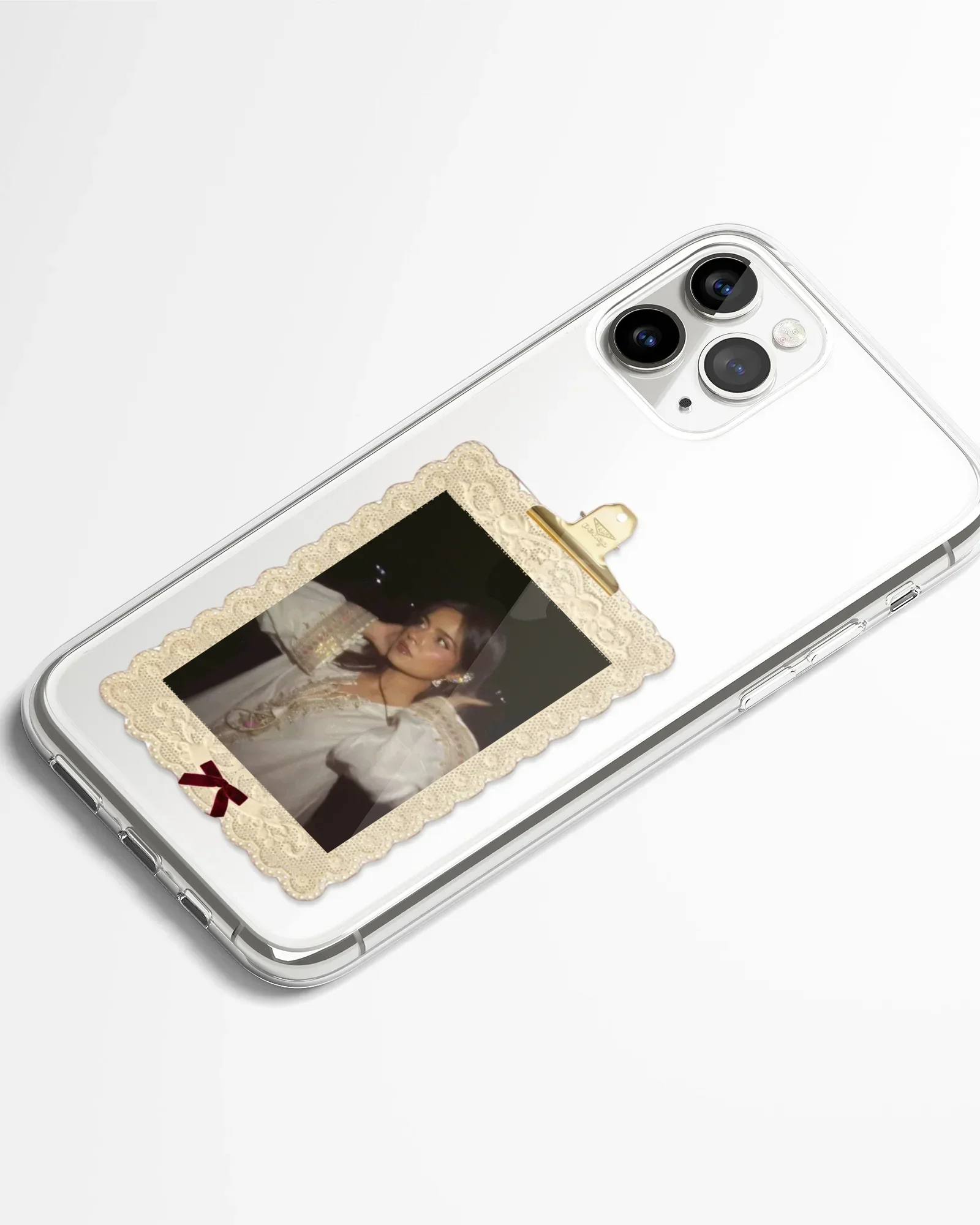 Vintage Chic Frame Transparent Silicone Cover - Image 2