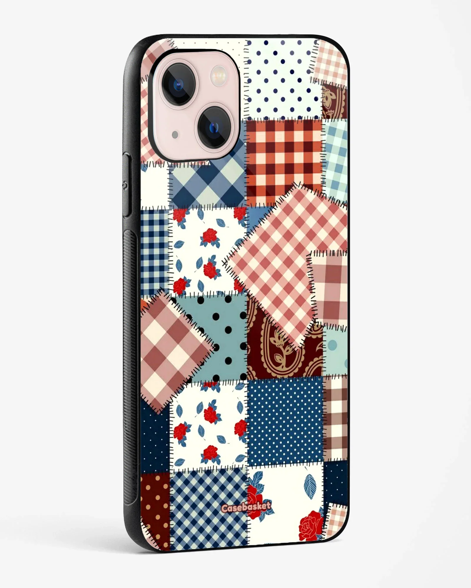 Vintage PatchStitch Glossy Phone Cover - Image 2