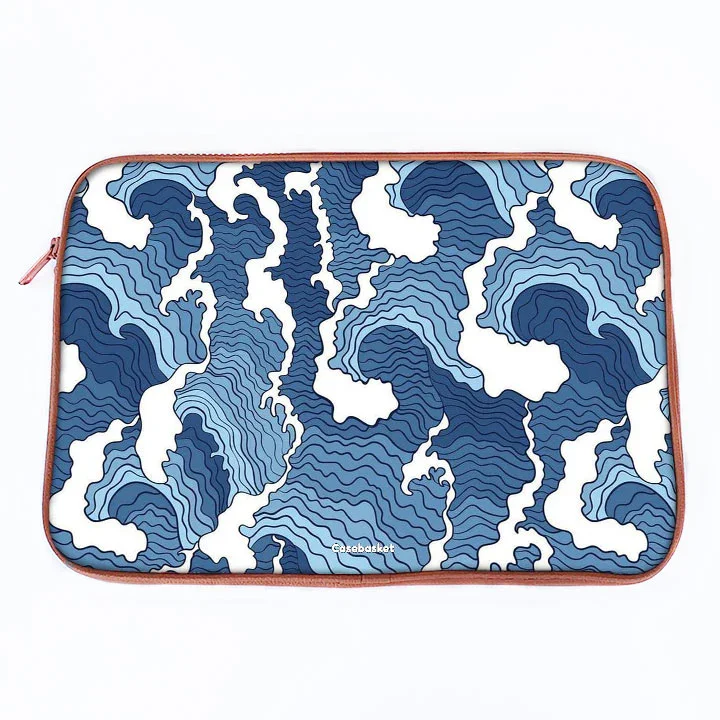 Wave Whispers Print Laptop Sleeve - Image 14