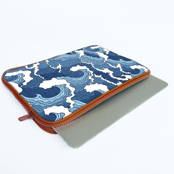 Wave Whispers Print Laptop Sleeve - Image 15