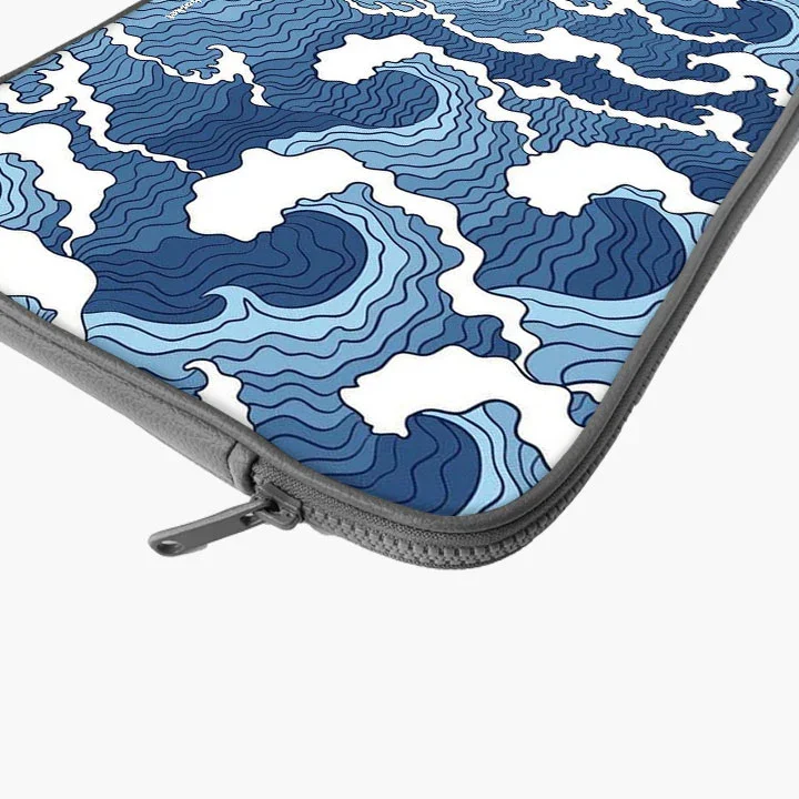 Wave Whispers Print Laptop Sleeve - Image 21