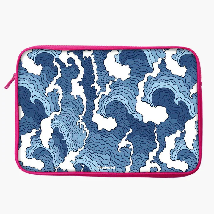 Wave Whispers Print Laptop Sleeve - Image 24